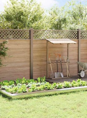 VidaXL Slakkenhekken 16 pcs Zilver Gegalvaniseerd staal