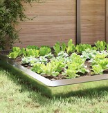 VidaXL Slakkenhekken 16 pcs Zilver Gegalvaniseerd staal