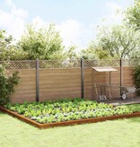 VidaXL Slakkenhekken 20 pcs Roestig Cortenstaal