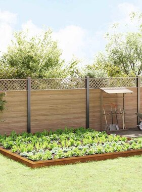 VidaXL Slakkenhekken 20 pcs Roestig Cortenstaal