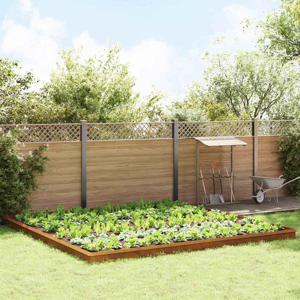 VidaXL Slakkenhekken 20 pcs Roestig Cortenstaal