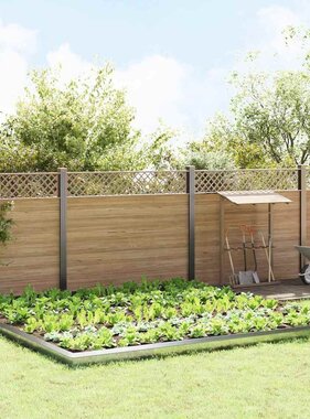 VidaXL Slakkenhekken 20 pcs Zilver Gegalvaniseerd staal