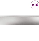 VidaXL Slakkenhekken 20 pcs Zilver Roestvrij staal