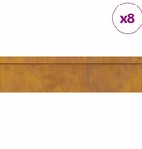 VidaXL Slakkenhekken 12 pcs Roestig Cortenstaal