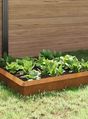 VidaXL Slakkenhekken 8 pcs Roestig Cortenstaal