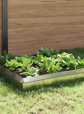 VidaXL Slakkenhekken 8 pcs Zilver Gegalvaniseerd staal