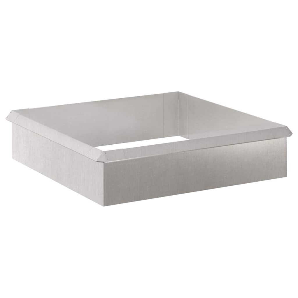 VidaXL Slakkenhekken 8 pcs Zilver Roestvrij staal