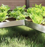 VidaXL Slakkenhekje 4 pcs Zilver 10 x 10 x 25 cm Gegalvaniseerd staal