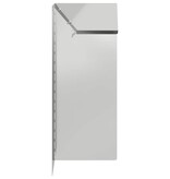 VidaXL Slakkenhekje 4 pcs Zilver 10 x 10 x 25 cm Gegalvaniseerd staal