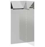 VidaXL Slakkenhekje Zilver 10 x 10 x 25 cm Gegalvaniseerd staal