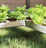 VidaXL Slakkenhekje 4 pcs Zilver 10 x 10 x 25 cm Roestvrij staal