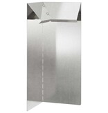 VidaXL Slakkenhekje Zilver 10 x 10 x 25 cm Roestvrij staal