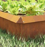 VidaXL Slakkenhekje 4 pcs Roestig 13,5 x 13,5 x 25 cm Cortenstaal