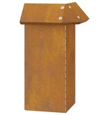 VidaXL Slakkenhekje Roestig 13,5 x 13,5 x 25 cm Cortenstaal