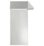 VidaXL Slakkenhekje 4 pcs Zilver 13,5 x 13,5 x 25 cm