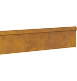 VidaXL Slakkenhekje Roestig 100 x 3,5 x 25 cm Cortenstaal