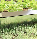VidaXL Slakkenhekje Zilver 100 x 3,5 x 25 cm Gegalvaniseerd staal