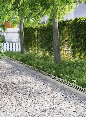 VidaXL Gazonranden 30 pcs Zilver 103 x 0,05 x 22 cm Roestvrij staal