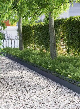 VidaXL Gazonranden 20 pcs Antraciet 103 x 0,05 x 22 cm Staal