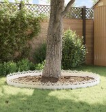 VidaXL Gazonranden 30 pcs Wit 103 x 0,05 x 22 cm Staal