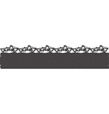 VidaXL Gazonranden 10 pcs Zwart 103 x 0,05 x 22 cm Staal