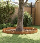 VidaXL Gazonranden 20 pcs Roestig 103 x 0,05 x 22 cm Cortenstaal
