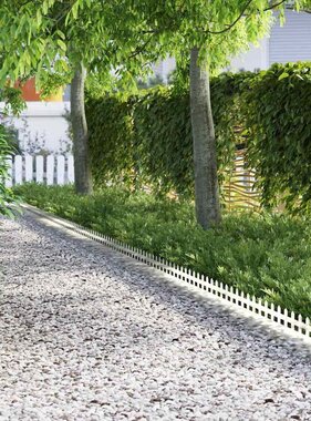 VidaXL Gazonranden 20 pcs Zilver 103 x 0,05 x 22 cm