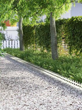 VidaXL Gazonranden 30 pcs Zilver 103 x 0,05 x 22 cm Roestvrij staal