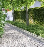 VidaXL Gazonranden 10 pcs Zilver 103 x 0,05 x 22 cm Roestvrij staal