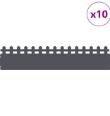 VidaXL Gazonranden 10 pcs Antraciet 103 x 0,05 x 22 cm Staal