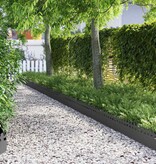 VidaXL Gazonranden 30 pcs Zwart 103 x 0,05 x 22 cm Staal