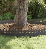 VidaXL Gazonranden 20 pcs Zwart 103 x 0,05 x 22 cm Staal