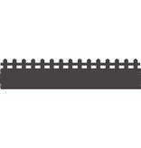 VidaXL Gazonranden 10 pcs Zwart 103 x 0,05 x 22 cm Staal