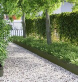 VidaXL Gazonranden 30 pcs Olijf Groen 103 x 0,05 x 22 cm Staal