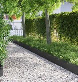 VidaXL Gazonranden 30 pcs Zwart 103 x 0,05 x 22 cm Staal