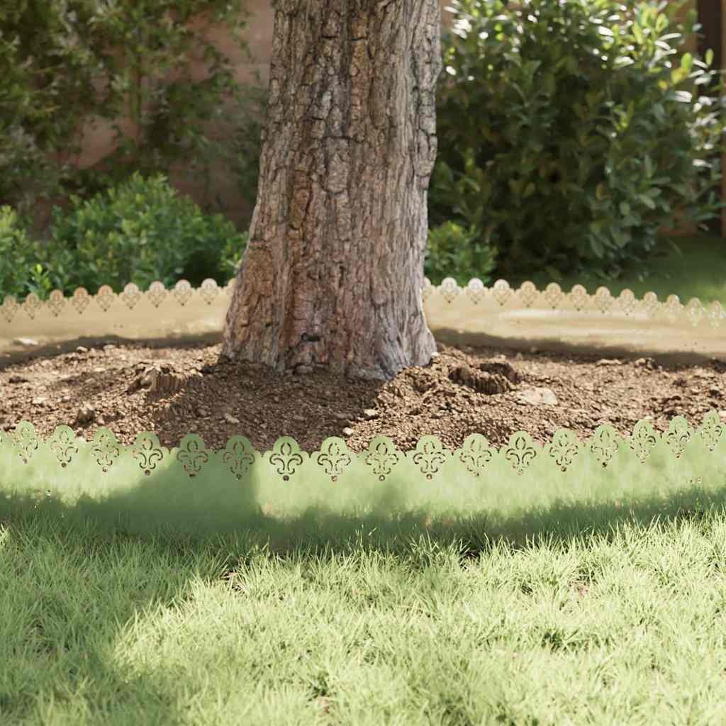 VidaXL Gazonranden 30 pcs Zilver 103 x 0,05 x 22 cm