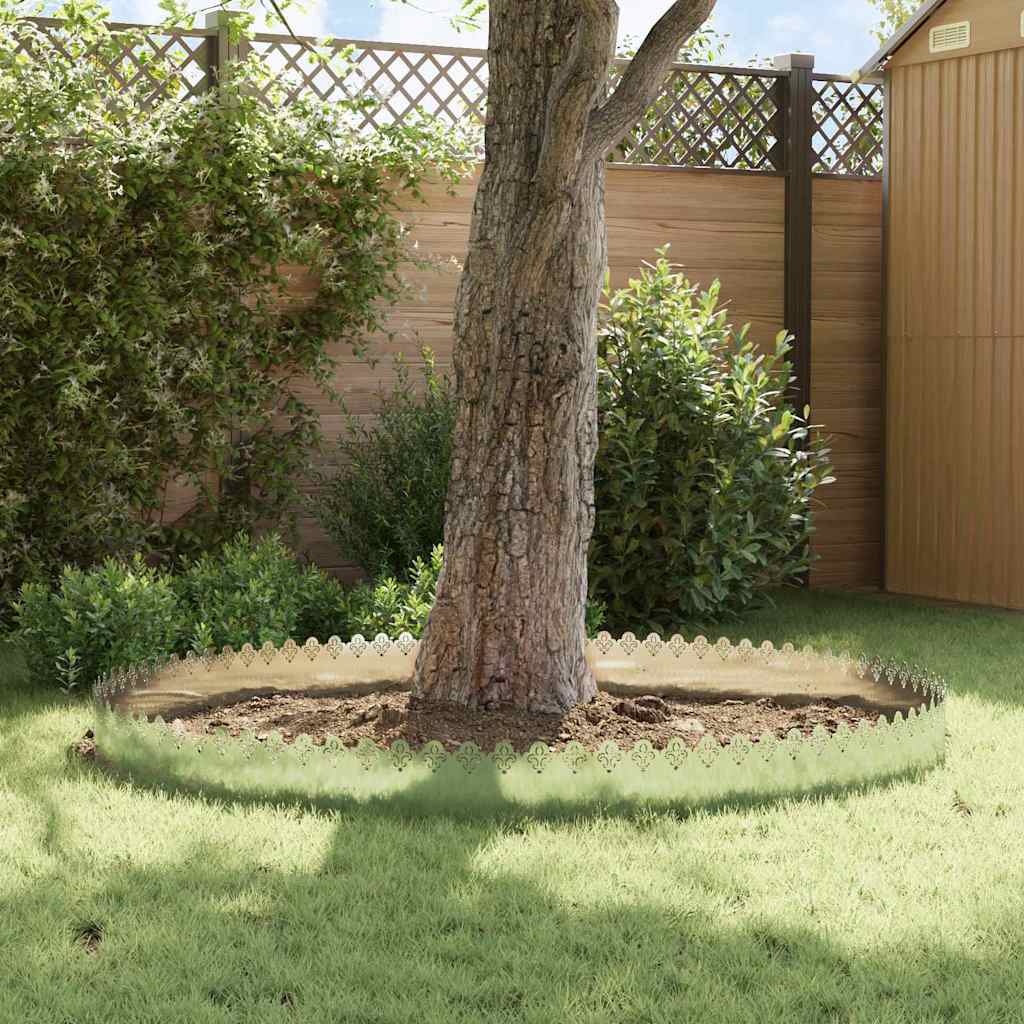 VidaXL Gazonranden 10 pcs Zilver 103 x 0,05 x 22 cm