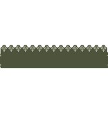 VidaXL Gazonranden 20 pcs Olijf Groen 103 x 0,05 x 22 cm Staal