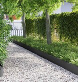 VidaXL Gazonranden 30 pcs Zwart 103 x 0,05 x 22 cm Staal