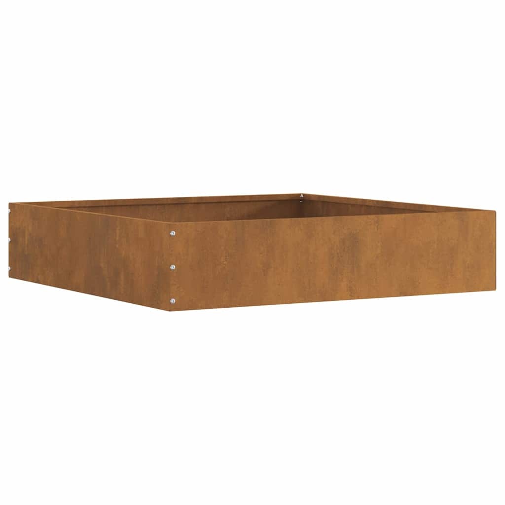 VidaXL Tuinrand Roestig 60 x 60 x 13 cm Cortenstaal