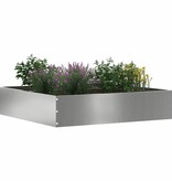 VidaXL Tuinrand 6 pcs Zilver 60 x 60 x 13 cm Gegalvaniseerd staal