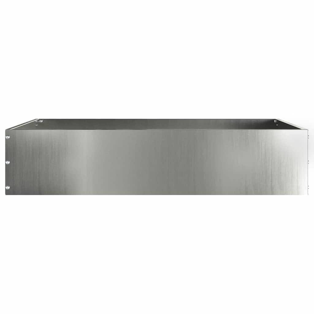 VidaXL Tuinrand Zilver 60 x 60 x 13 cm Gegalvaniseerd staal