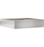 VidaXL Tuinrand Zilver 60 x 60 x 13 cm Roestvrij staal