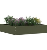VidaXL Tuinrand Olijf Groen 60 x 60 x 13 cm Staal