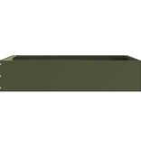 VidaXL Tuinrand Olijf Groen 60 x 60 x 13 cm Staal