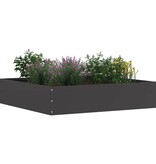 VidaXL Tuinrand 6 pcs Zwart 60 x 60 x 13 cm Staal