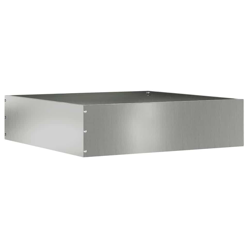 VidaXL Tuinrand Zilver 50 x 50 x 13 cm Gegalvaniseerd staal