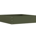 VidaXL Tuinrand 6 pcs Olijf Groen 50 x 50 x 13 cm Staal