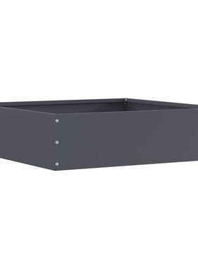 VidaXL Tuinrand Antraciet 50 x 50 x 13 cm Staal