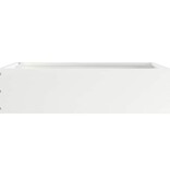 VidaXL Tuinrand 6 pcs Wit 50 x 50 x 13 cm Staal